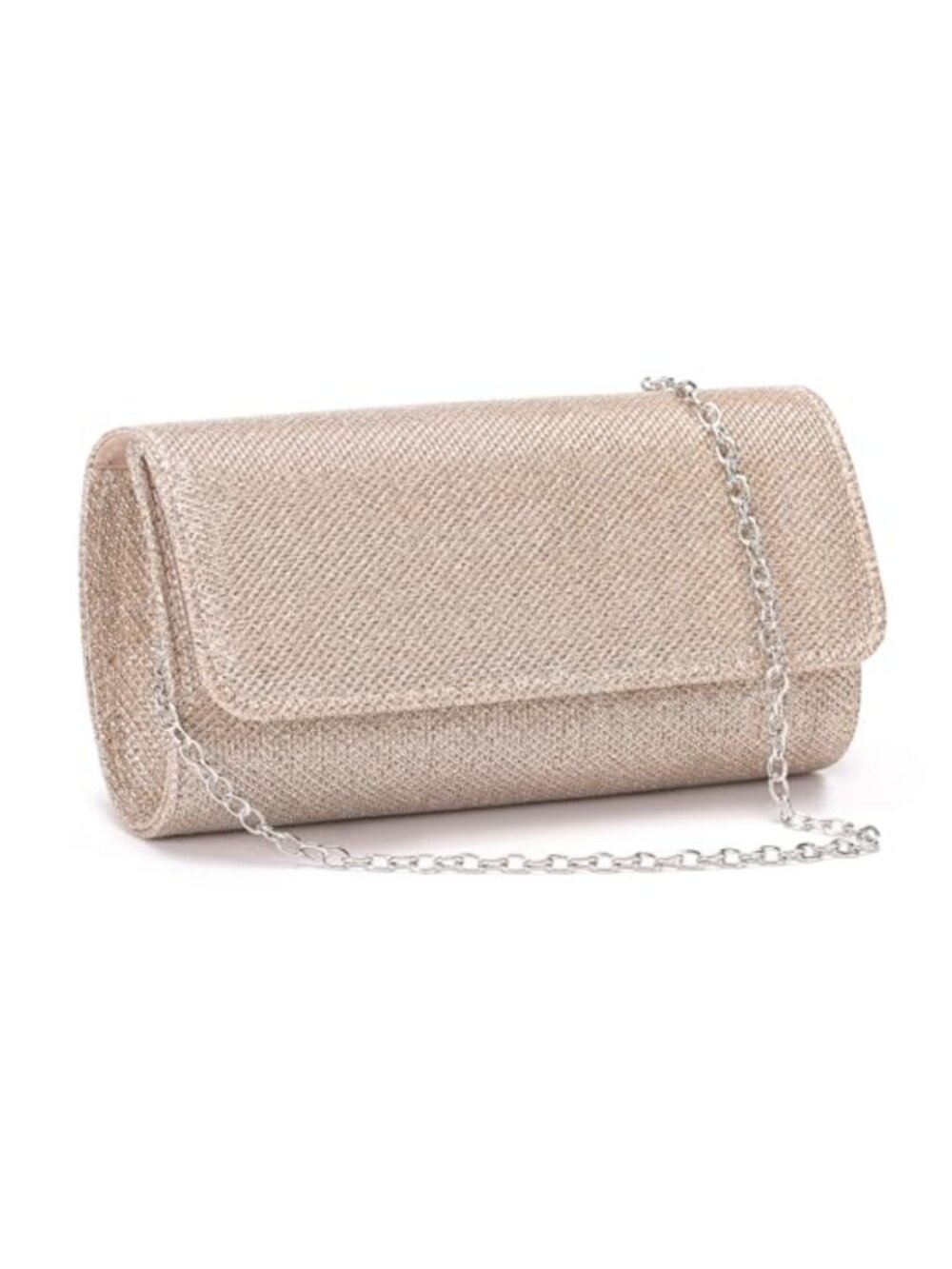 Sparkling Envelope Clutch with Detachable Chain Evening Bag